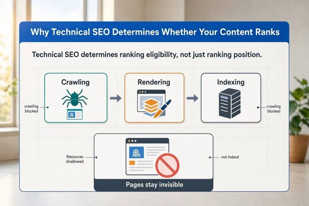 Why Technical SEO Determines Whether Your Content Ranks